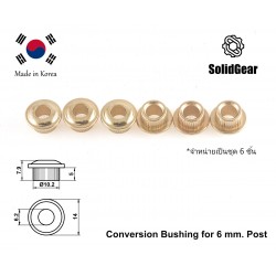 บุชแปลง 10.2 mm. สำหรับ ลูกบิด Vintage แกน 6 mm.